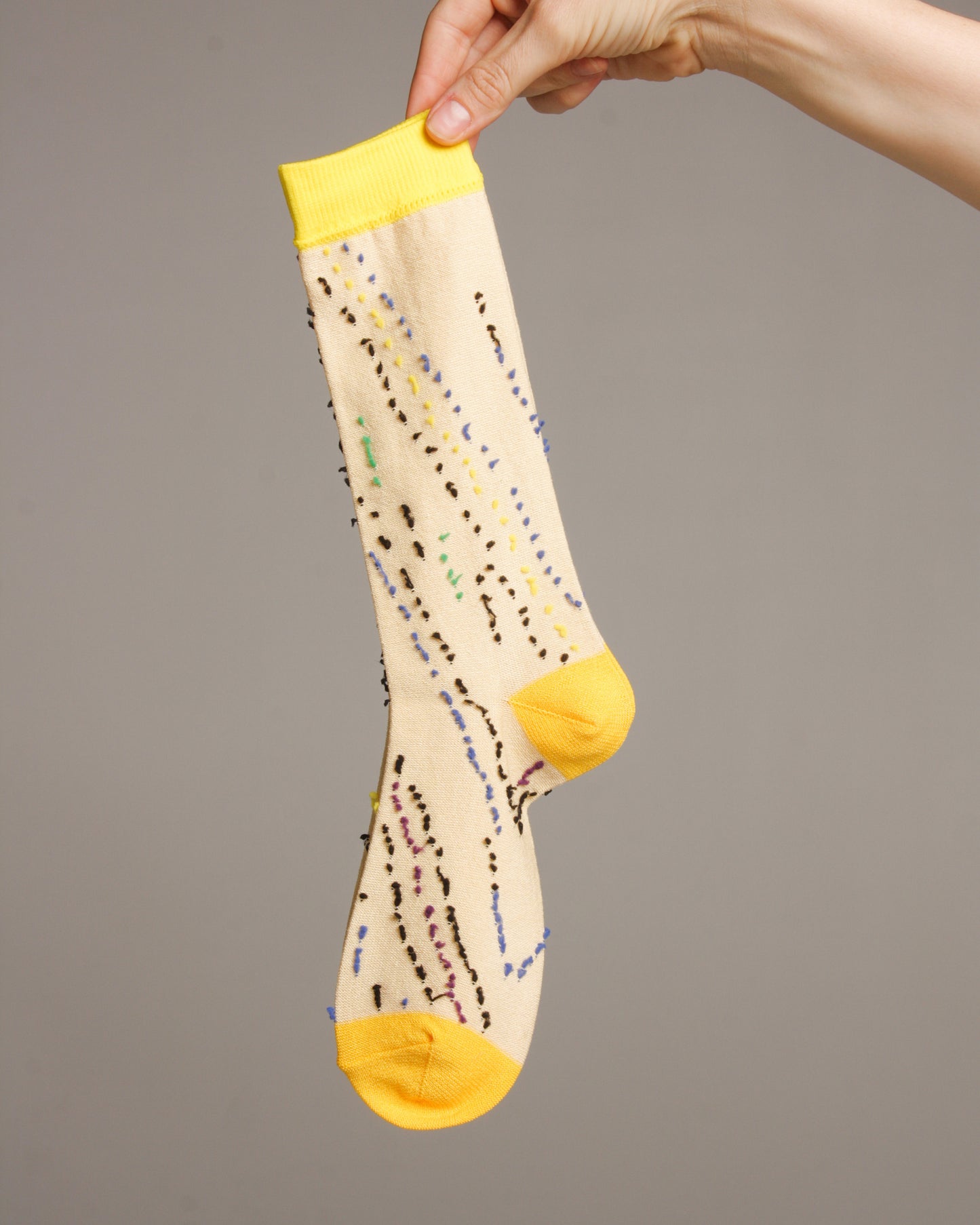 Yellow Stitch Socks