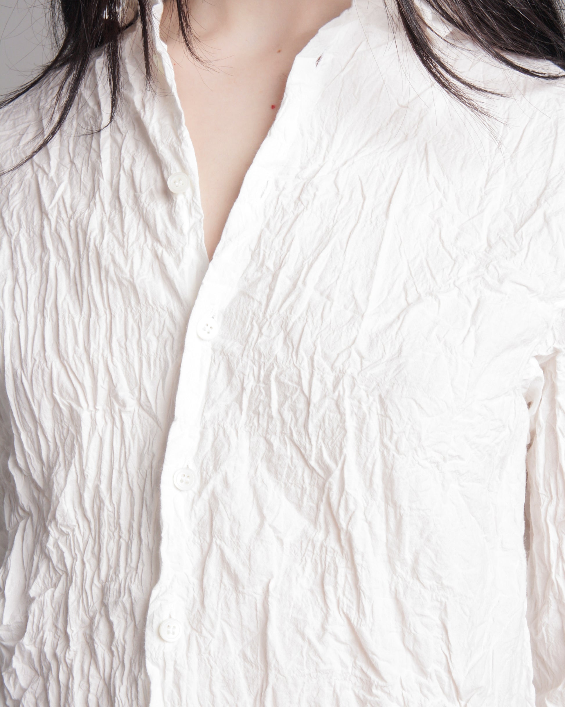White Crinkle Shirt – Dilettante