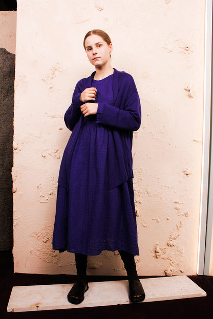 Purple Linen Cardigan