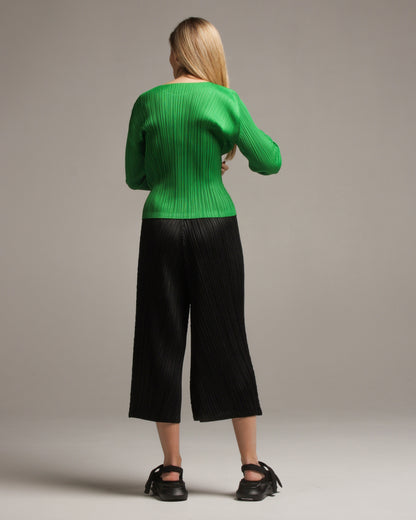 Black Melange Trouser