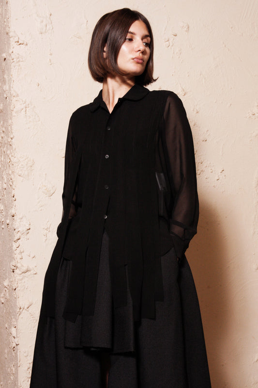 Sheer Sleeve Shirt