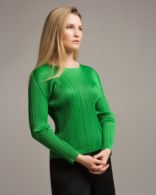 Green Long Sleeve Top
