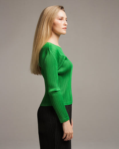 Green Long Sleeve Top
