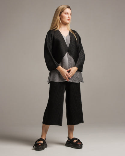 Black Melange Cardigan