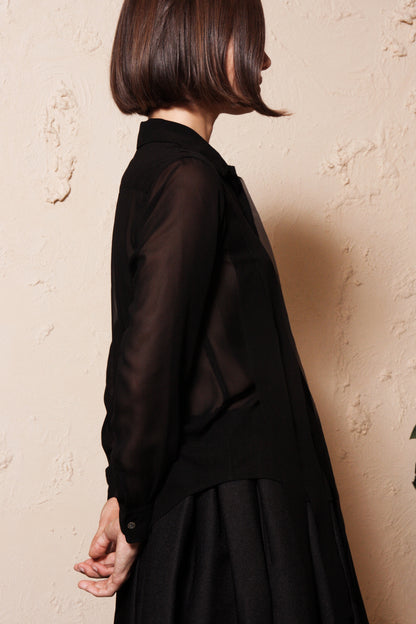 Sheer Sleeve Shirt