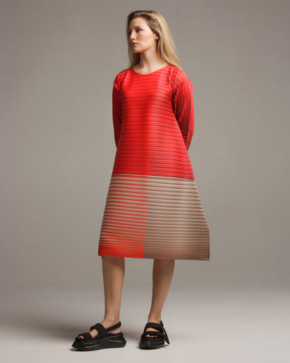 Red Alt Ray Gradient Dress