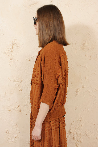 Cauliflower Pon Cardigan Terra