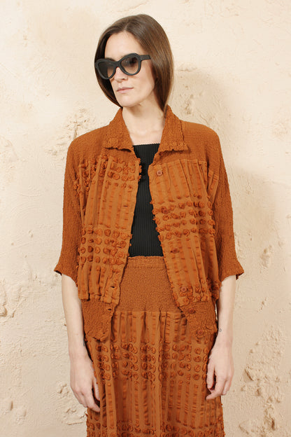 Cauliflower Pon Cardigan Terra