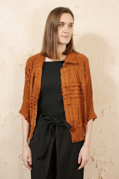 Cauliflower Pon Cardigan Terra