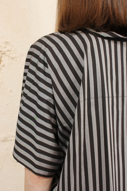 Stripe Dress with Tucks