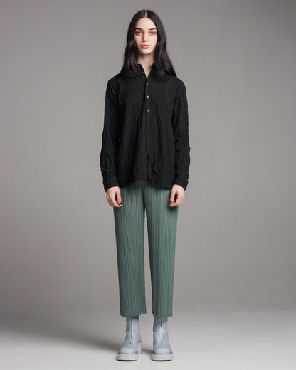 Black Crinkle Shirt