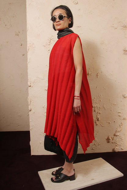 Pleated Crepe Tunic