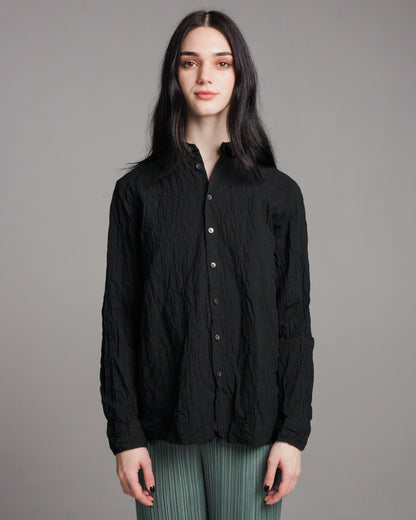 Black Crinkle Shirt