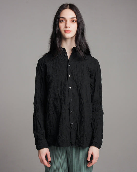 Black Crinkle Shirt