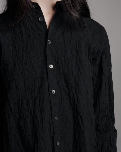Black Crinkle Shirt