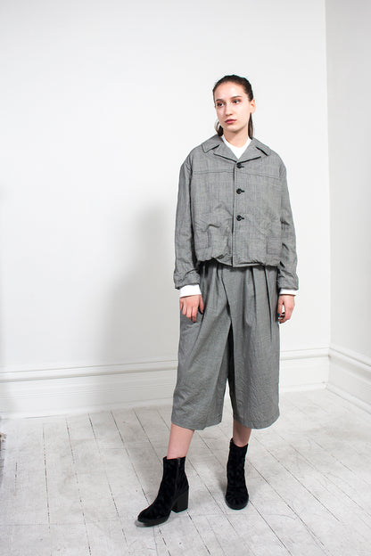 Check Cropped Pant