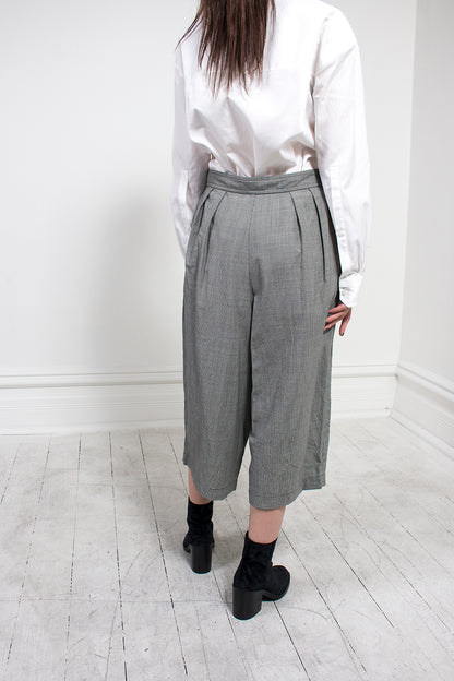 Check Cropped Pant