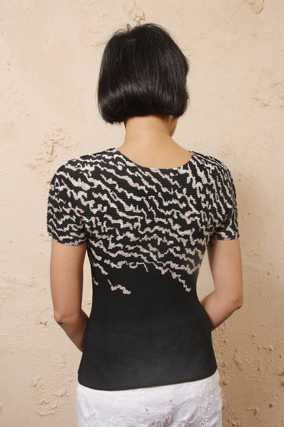Squiggle Print Top