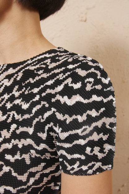 Squiggle Print Top