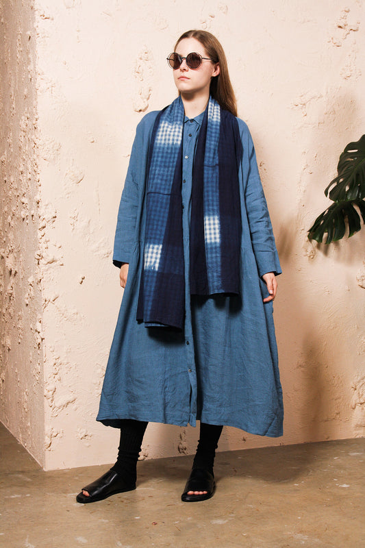 Hand Dye Itajime Stole