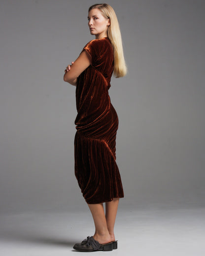 Silk Velvet Rossia Dress