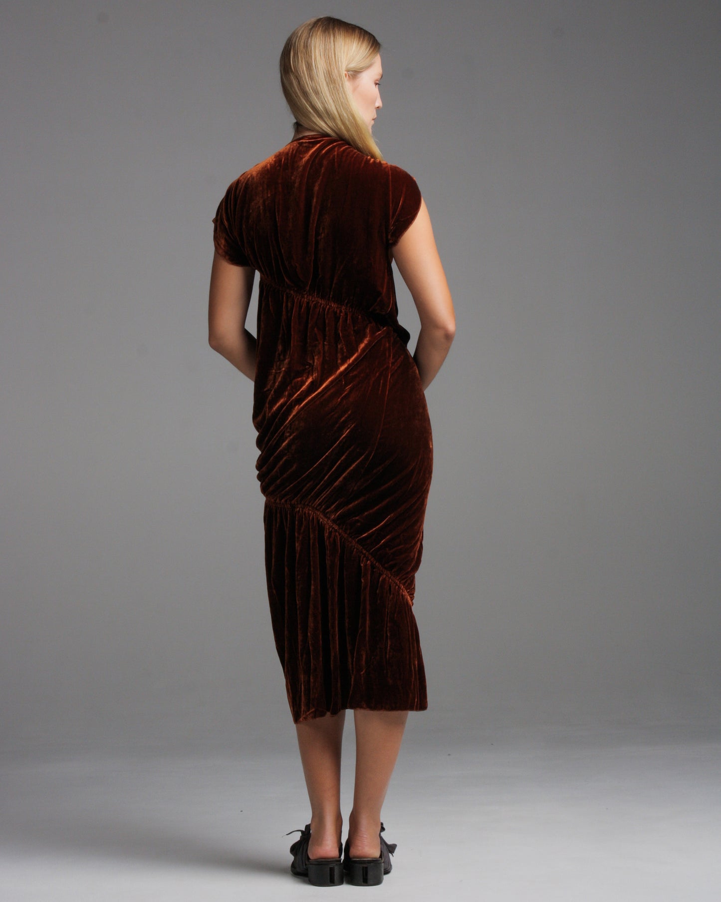 Silk Velvet Rossia Dress