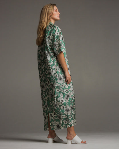 Drieke Bouquet Silk Dress