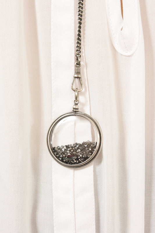 Ann Demeulemeester Simple Swarovski Black Necklace