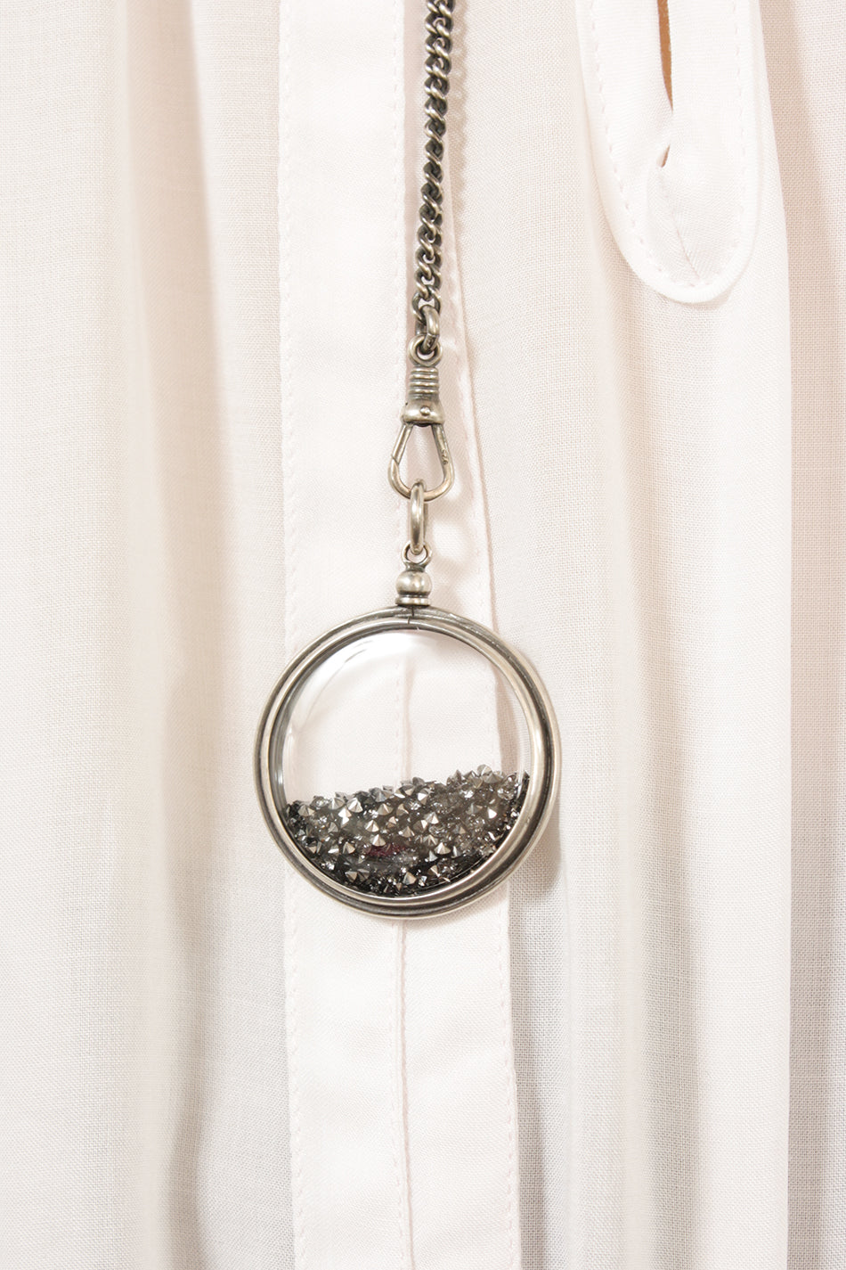 Ann Demeulemeester Simple Swarovski Black Necklace