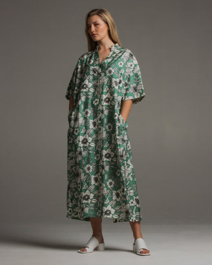 Drieke Bouquet Silk Dress