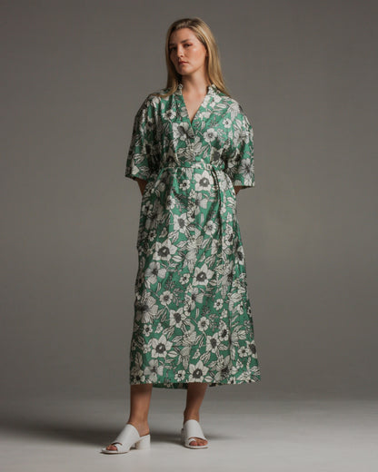 Drieke Bouquet Silk Dress