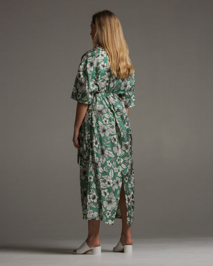 Drieke Bouquet Silk Dress