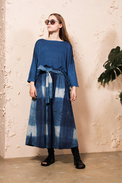 Hand Dye Itajime Skirt