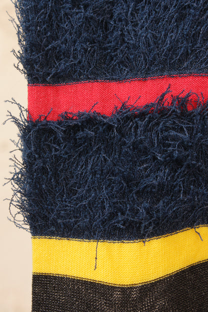 Boucle Socks Black Blue