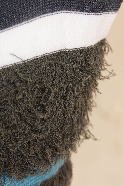 Boucle Socks Navy Grey
