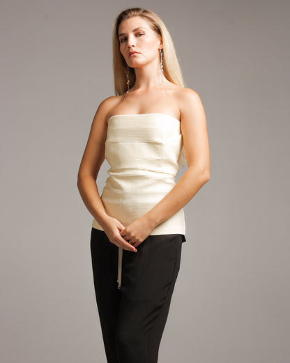 Sequined Bustier Top