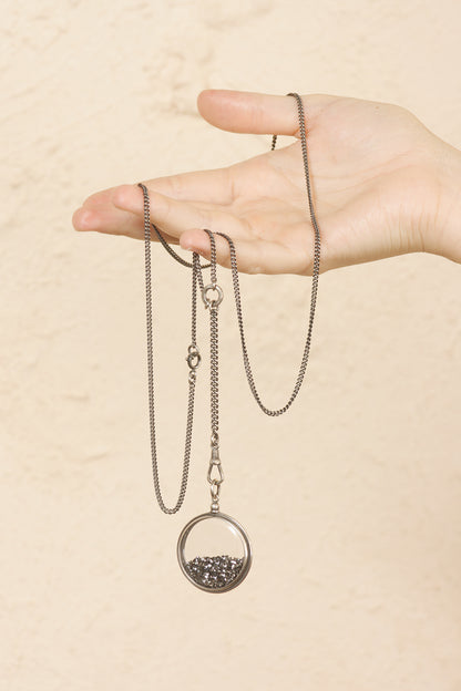 Ann Demeulemeester Simple Swarovski Black Necklace
