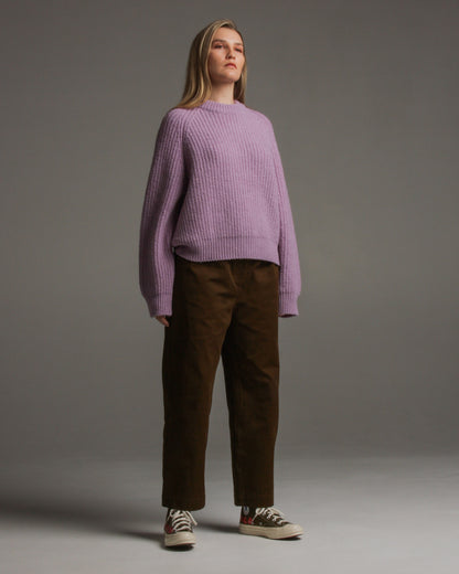 Kristina Mauve Ribbed Jumper