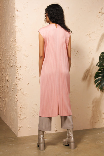 Soft Pink Sleeveless Dress