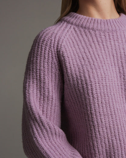 Kristina Mauve Ribbed Jumper