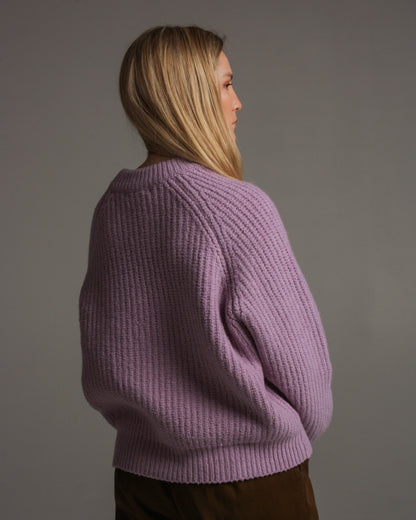 Kristina Mauve Ribbed Jumper