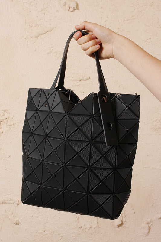 Medium Textured Tote Black