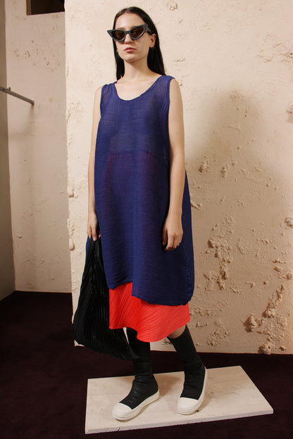 Blue Crepe Tunic