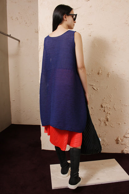 Blue Crepe Tunic