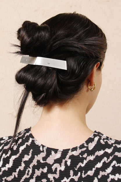 Raw Aluminium Barrette