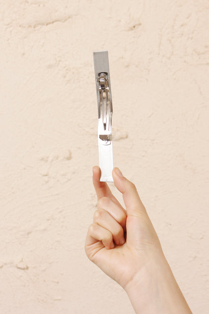 Raw Aluminium Barrette