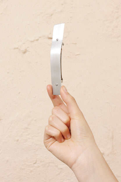 Raw Aluminium Barrette