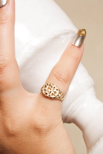 Gold Pinky Signet Ring
