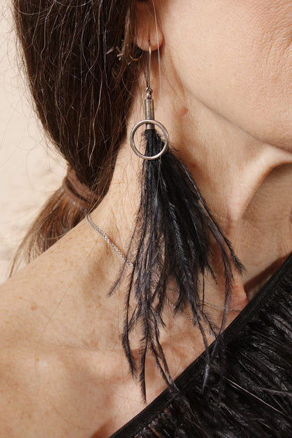 Ostrich Earrings