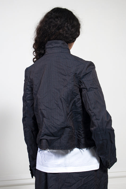 Pinstripe Cropped Jacket